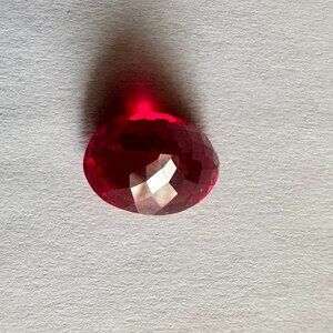 9.95 Carat Oval Cut Loose Gemstones Red Natural Ruby Red Blood